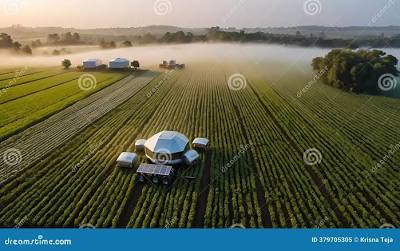 Sustainable Agriculture Farm with Innovative Farming Technology ...